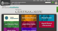 Desktop Screenshot of catedras-bogota.unal.edu.co