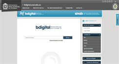 Desktop Screenshot of bdigital.unal.edu.co