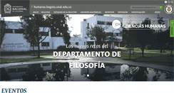 Desktop Screenshot of humanas.unal.edu.co