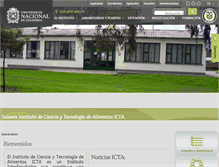 Tablet Screenshot of icta.unal.edu.co