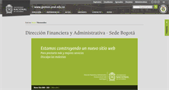 Desktop Screenshot of gestion.unal.edu.co