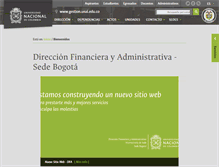 Tablet Screenshot of gestion.unal.edu.co