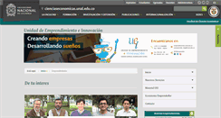 Desktop Screenshot of emprendimiento.unal.edu.co