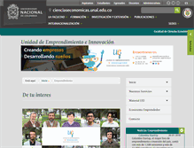 Tablet Screenshot of emprendimiento.unal.edu.co