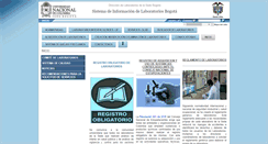 Desktop Screenshot of laboratorios.bogota.unal.edu.co