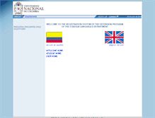 Tablet Screenshot of extensionidiomas.unal.edu.co