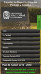 Mobile Screenshot of derecho.unal.edu.co
