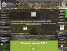 Tablet Screenshot of derecho.unal.edu.co
